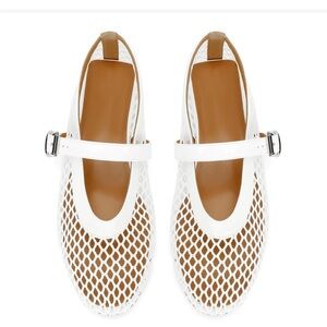 Mesh ballet flats